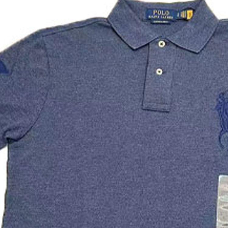 Polo Ralph Lauren SS22 Men Printed Solid Short Sleeve Polo Shirt Black 710697457-007