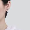 Серьги-гвоздики Звездочки Женские Летние Креативные Трехзвездочные Серьги Простой Круг Высококачественные Модные Серьги