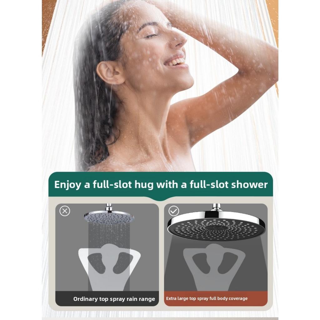 Верхний распылитель, душевая лейка с большим объемом воды под давлением, душевая лейка с одной головкой под давлением для душа, бытовая душевая лейка