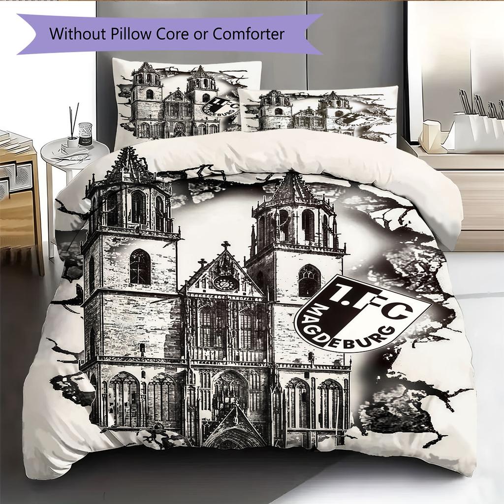 FCM Spirit Bedding Quilt Set Quilt Cover Pillowcase Home Decoration Birthday Gift (1 * duvet cover + 2 * pillowcase, without core)