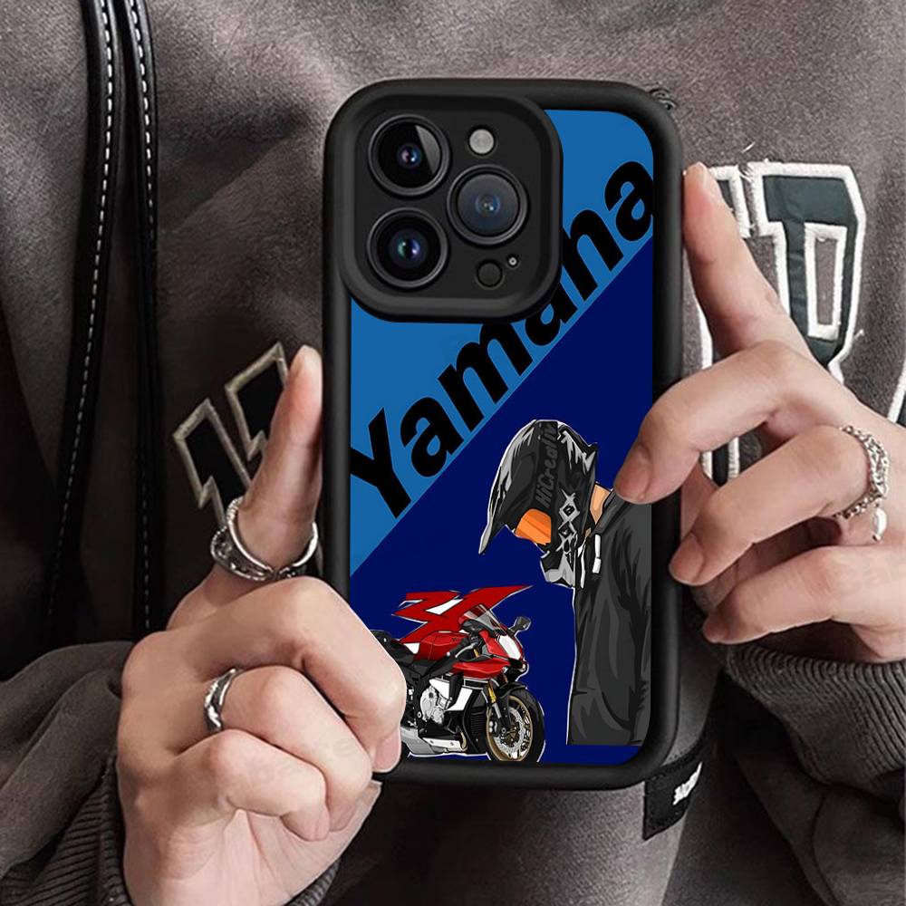 Классический чехол для телефона с логотипом Y-YAMAHAS для мотоцикла, для IPhone 17 16 E 15 14 13 12 11 Pro Max Plus, задняя крышка