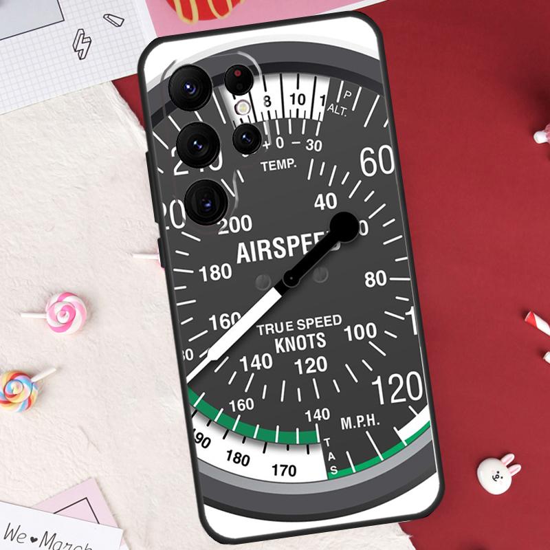Flight Instruments Cockpit Case For Samsung Galaxy S24 FE S20 FE S21 S22 S23 S25 S26 Ultra S10 Plus S25 FE Cover Shell