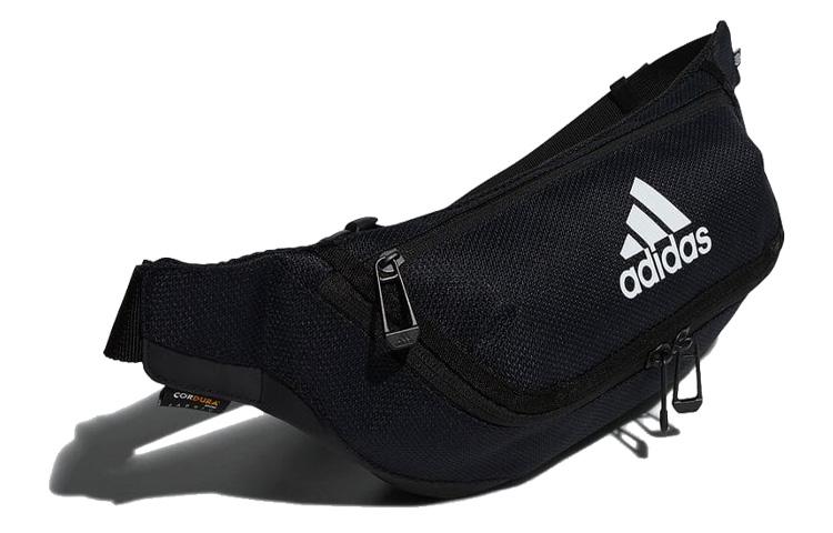 Adidas Recycled Material Polyester Gym Bag, Fanny Pack Regular Unisex Black H64743