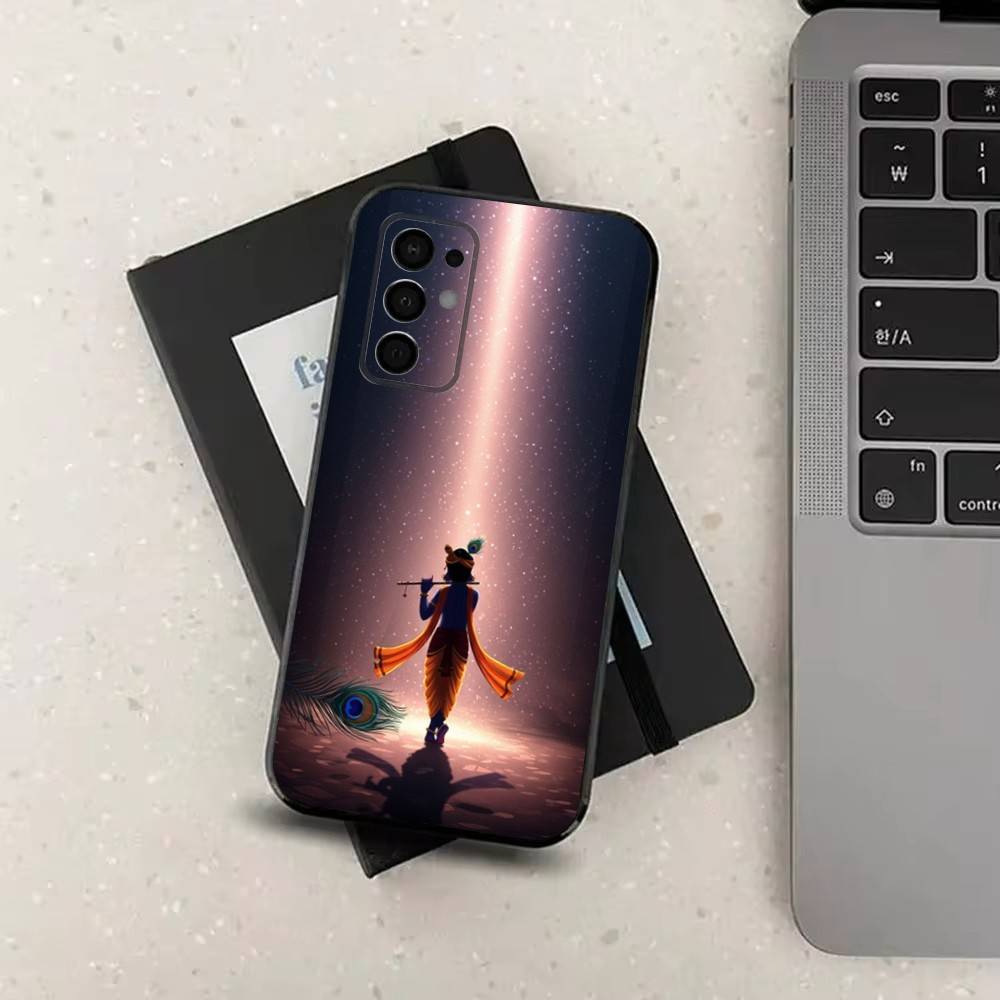 God Indian Lord Krishna Phone Case For Samsung Galaxy A73,31,8,9,53,32,72,41,J7,52,71,22,Note Soft Black Silicone Cover