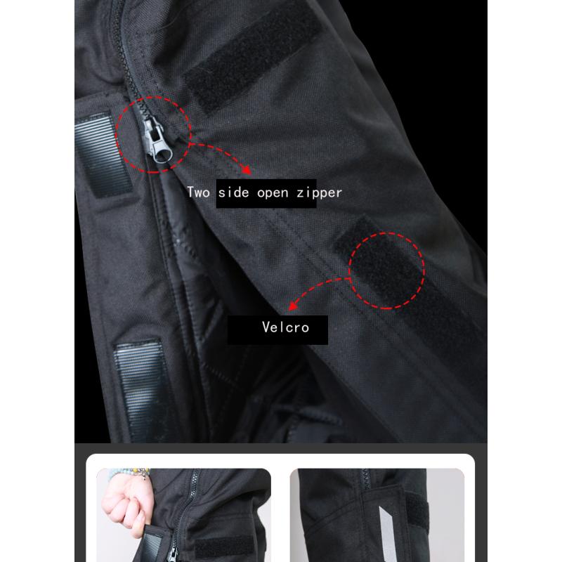 Мужские и женские мотоциклетные быстросъемные водонепроницаемые и ветрозащитные термозащитные штаны