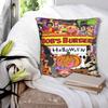 B-Bob Burgers Thanksgiving Pillowcase Cushion Cover  Pillow Covers Soft and Sweet Chair Decorations Zipper Multiple Sizes