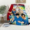 C-Chan A-Adventures J-Jackie Blanket For Cartoon Soft Throw Blanket for Picnic Bed Sofa Home Bedroom Cozy Warm Comfortable