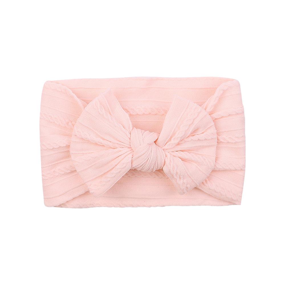 Детская повязка на голову, Эластичная повязка с широким краем и бантом