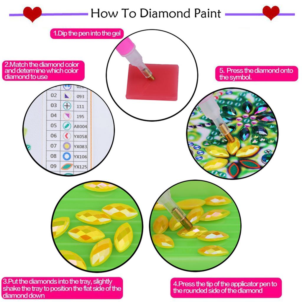 5D DIY Алмазная живопись Цветной узор Деревянный чехол Частичное сверление Стразы Декоративная коробка для хранения Деревянный Хрустальный Хранение Сумка-набор