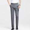 LANGSHA Мужские Премиальные Прямые Брюки в Стиле Business Casual