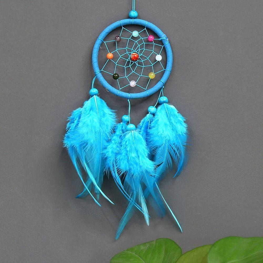 Feather Dream Catching Net Pendant With Tassels Home Wall Decoration New Wind Chime Pendant Room