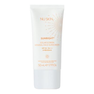 NU SKIN NU SKIN Солнцезащитный Минеральный Солнцезащитный Крем для Лица Солнечный Экран УФ и Водостойкий 50 г Лосьон для Лица Солнцезащитный Содержит УФ-рассеивающие Компоненты Нежный