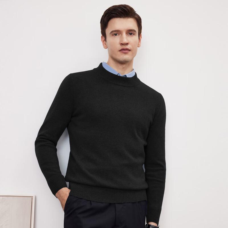 Shanshan Men's Heavyweight Wool & Cashmere Round Neck Sweater