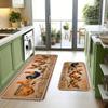 1 шт., напольный коврик с рисунком петуха в стиле кантри, современный кухонный полиэстеровый ковер, нескользящий, цветной, для дома, ванной комнаты, спальни, гостиной, декора