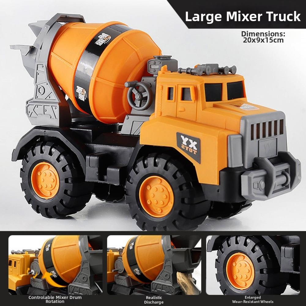 Drop Resistant Engineering Transport Vehicle Toys Plastic Crane Truck Model for Boys