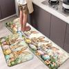 1Pcs Anti Fatigue Kitchen Rugs, Easter Bunny EggsPrint Waterproof Non-Slip Thick Cushioned Kitchen Mat Heavy Duty Comfort Standing Mat for Kitchen