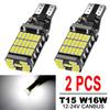 2/50pcs Superior LED T15 W16W 45 SMD 4014 Car Auto Canbus Reversing Lamps Stop Light Back Up Lights Reverse Bulb