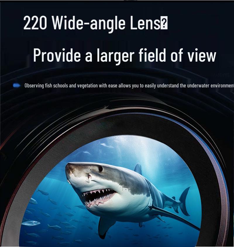 Underwater HD Night Vision Fish Finder Camera with Display and Video Recording