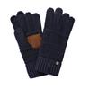 Winter non-slip knitted gloves warm outdoor windproof wool gloves cycling thickened five-finger touch screen gloves