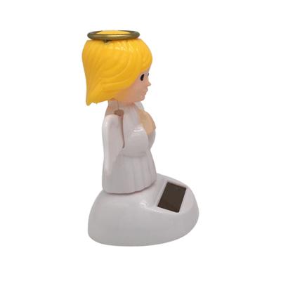 Ангел Солнечное Украшение для Автомобиля Солнечные Танцующие Фигурки для Автомобиля Танцующие Куклы на Солнечной Батарее Качающиеся Анимированные Куклы-Болванчики Декор для Автомобиля