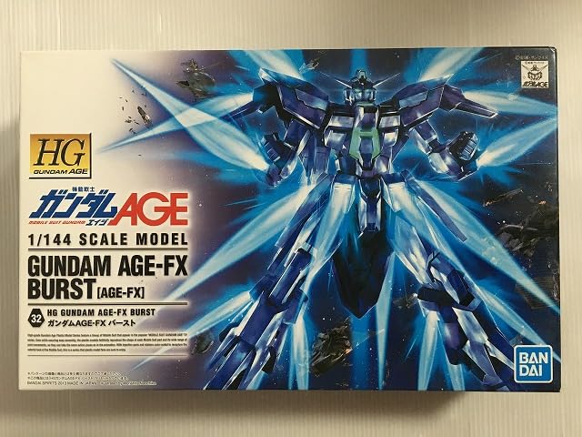 Пластиковая модель HG Mobile Suit Gundam AGE Gundam Burst в масштабе AGE-FX 1/144 с цветовой кодировкой