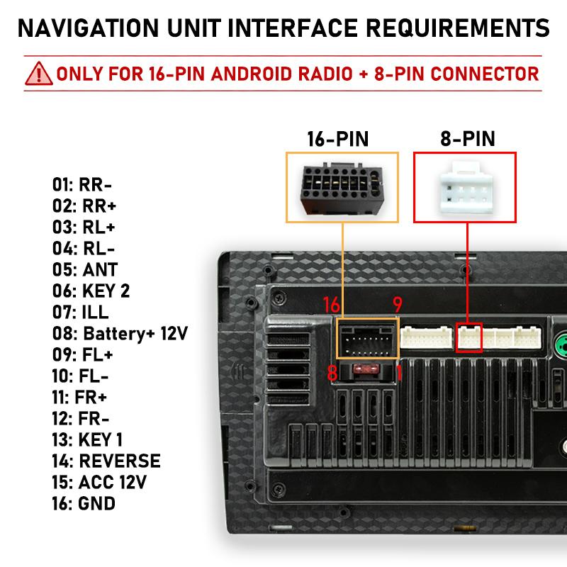 CAN Bus Decoder ISO Wiring Harness, SWC Retention RCA P&P 16Pin Car Android, for Fiat 500 2007-2015 Panda 169 Uno Palio Ypsilon