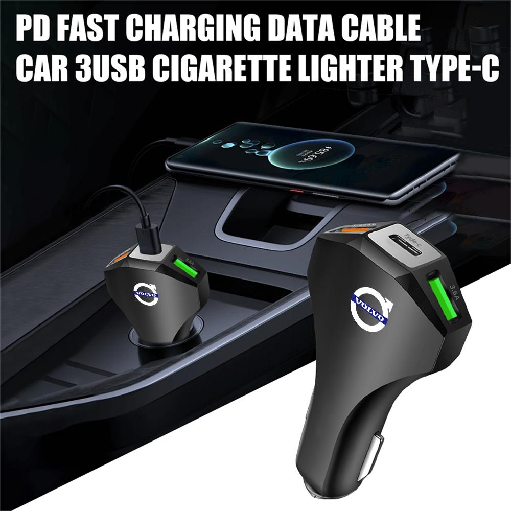 PD 35W Car Charger Type C Fast Charging Auto Mobile Phone Adapter For Volvo XC90 XC60 V90 D5 D2 S90 S80 S70 T5 T6 T8 V40 V60 V50 ari852