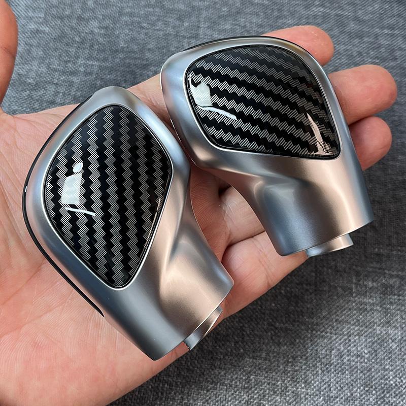 Хромированный матовый с кожаной ручкой переключения передач, боковая крышка, эмблема DSG для VW Golf 6 7 R GTI Passat B7 B8 CC R20 Jetta