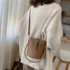New Korean Tide Simple Retro Handheld Bucket Bag Hundreds of Sen Department Teenage Girls Shoulder Crossbody Small Bag