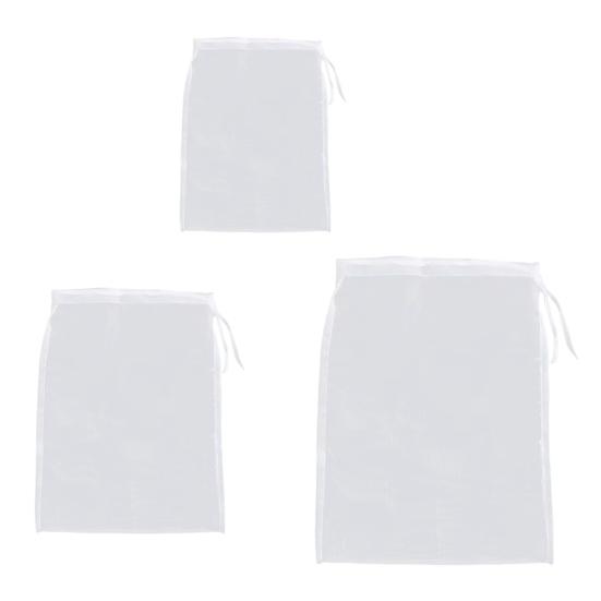 3Pcs Nut Milk Bag for Straining Reusable Cheesecloth Bags Fine Mesh Filter Bags for Cooking Baking Juicing Cheese Making Soy Milk Kitchen Essential