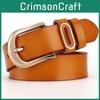 Leather Belt For Women With Alloy Pin Buckle And Trendy Design For Daily Fashion
