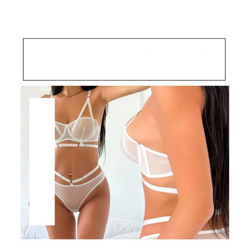 Высококачественный комплект женского нижнего белья, сексуальные полые бюстгальтеры Push Up, французское ультратонкое кружевное белье, летние дышащие сетчатые бюстгальтеры, трусы, комплекты