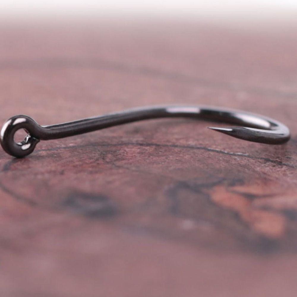 50 шт. заостренные одинарные рыболовные крючки из высокоуглеродистой стали с колючими карповыми крючками для ловли нахлыстом