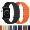 Кожаный ремешок-петля для Apple Watch Ultra Band 49 мм, 44 мм, 40 мм, 38 мм, 42 мм, магнитный браслет iwatch series 3, 4, 5 se, 7, 8, 45 мм, 41 мм