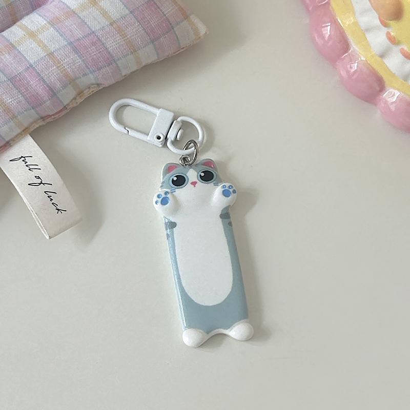 1 шт., кулон в виде мультяшного животного Kawaii, милый брелок для ключей в виде кошки, ищущей объятий, милый автомобильный брелок для детского подарка