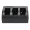 Camera Battery Charger Triple Slot Battery Charging Station for AHDBT‑501 601 701 Camera Battery