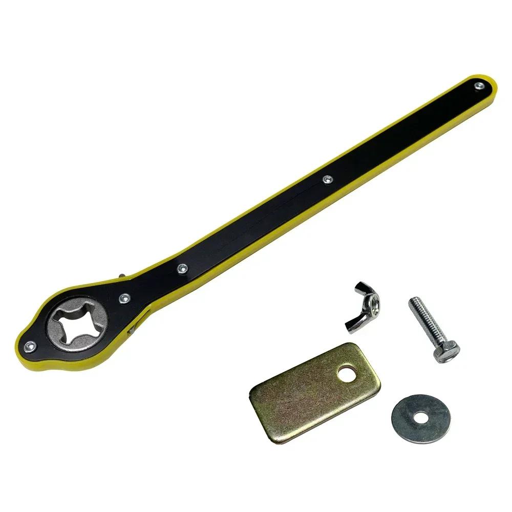 Heavy Duty Ratchet Wrench Labor-saving Closed Handle Motorcycle Repair Ergonomic Grip Tire Buckle Removal Auto Accessories