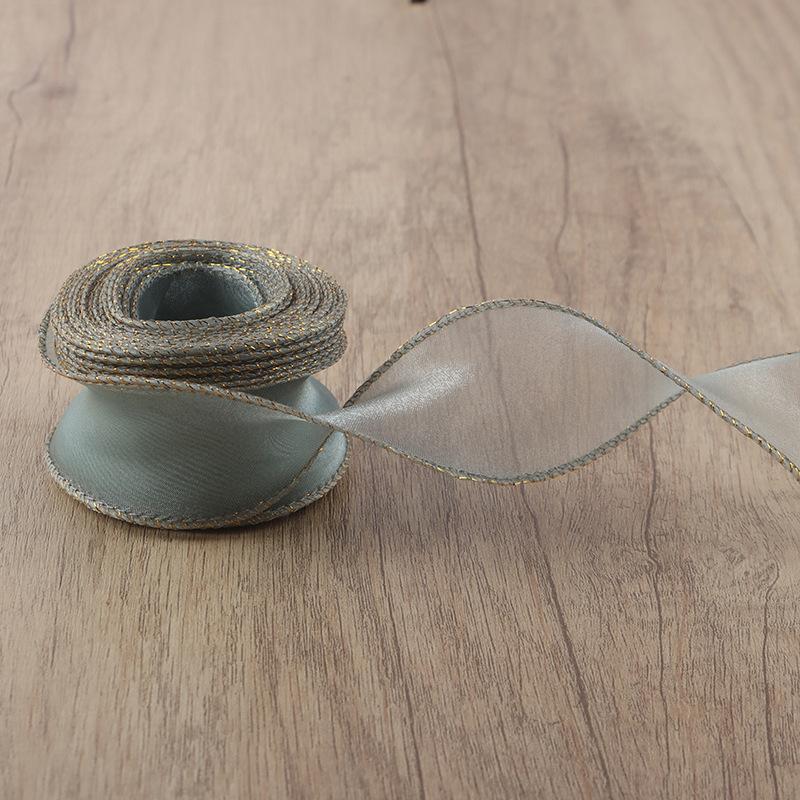 10 ярдов/рулон шифоновая шелковая лента органза атлас для самостоятельного изготовления подарочной упаковки украшения свадебные букеты венки швейные принадлежности