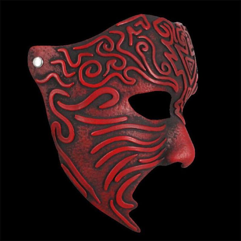 Geometric Ancient Pattern Resin Mask Role Playing For Christmas And Halloween