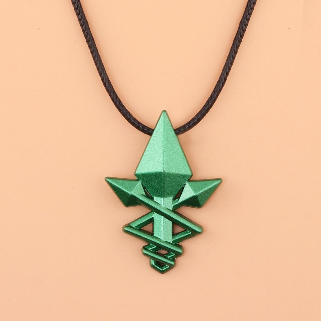 Mushoku Jobless Tensei Reincarnation Green Arrow Jewelry Alloy Pendant Gift