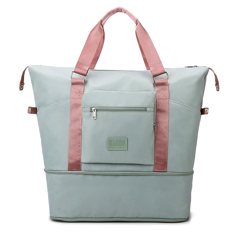 Многофункциональная, расширяемая, портативная дорожная сумка большой вместимости с разделением на сухое и мокрое, спортивная складная фитнес-сумка с выдвижной ручкой