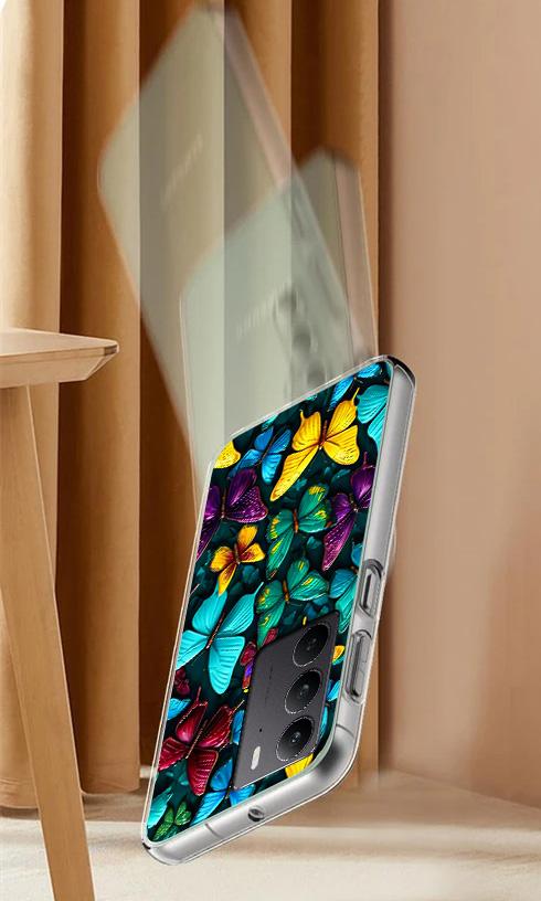 Etui Do Realme C75 / 14X 5G Obudowa Foto Case Plecki Motyle + Szkło 9H