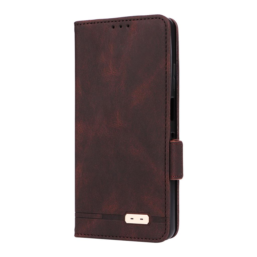 For Motorola Moto G56 5G Case Leather Wallet Flip Phone Cover with Hardware Decor