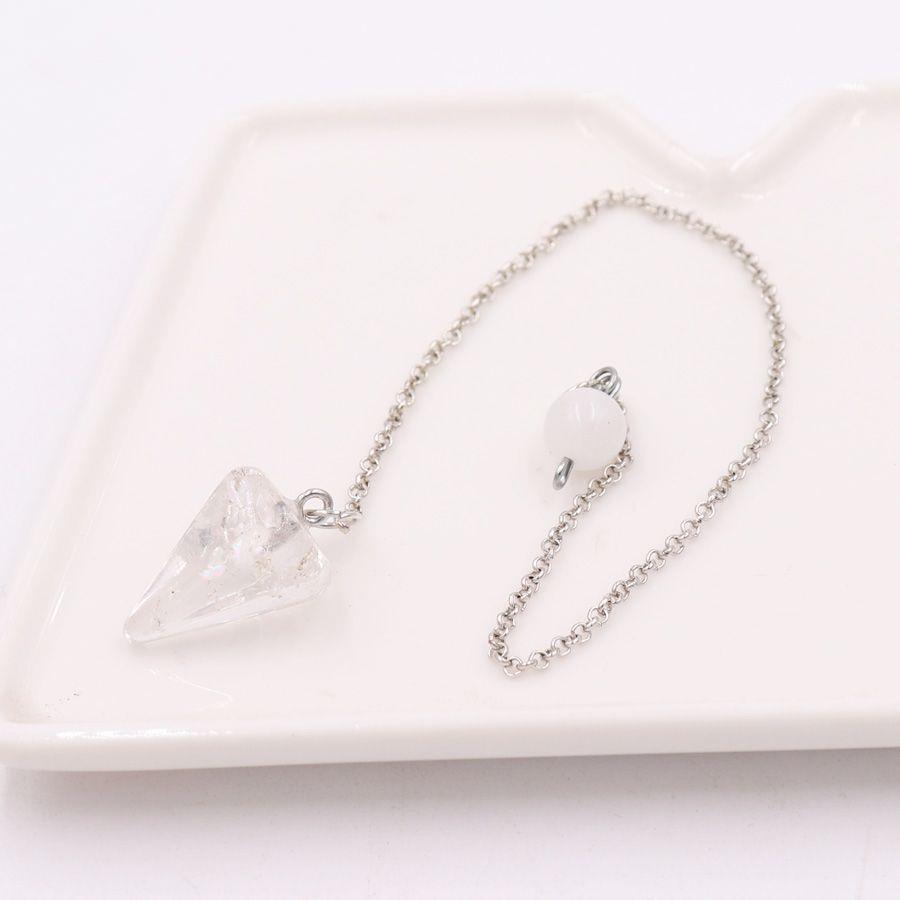 Miao Di Fluorite Crystal Pendant Necklace Adjustable Frequency for Men & Women