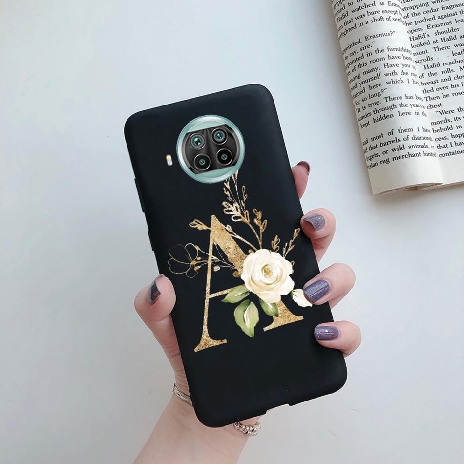 Для Xiaomi Mi 10T Lite 5G Задняя крышка Цветок Алфавит Буква Конфета Мягкий Чехол для Телефона Для Xiomi Mi10t Lite Mi 10 T Lite 10tlite Чехол