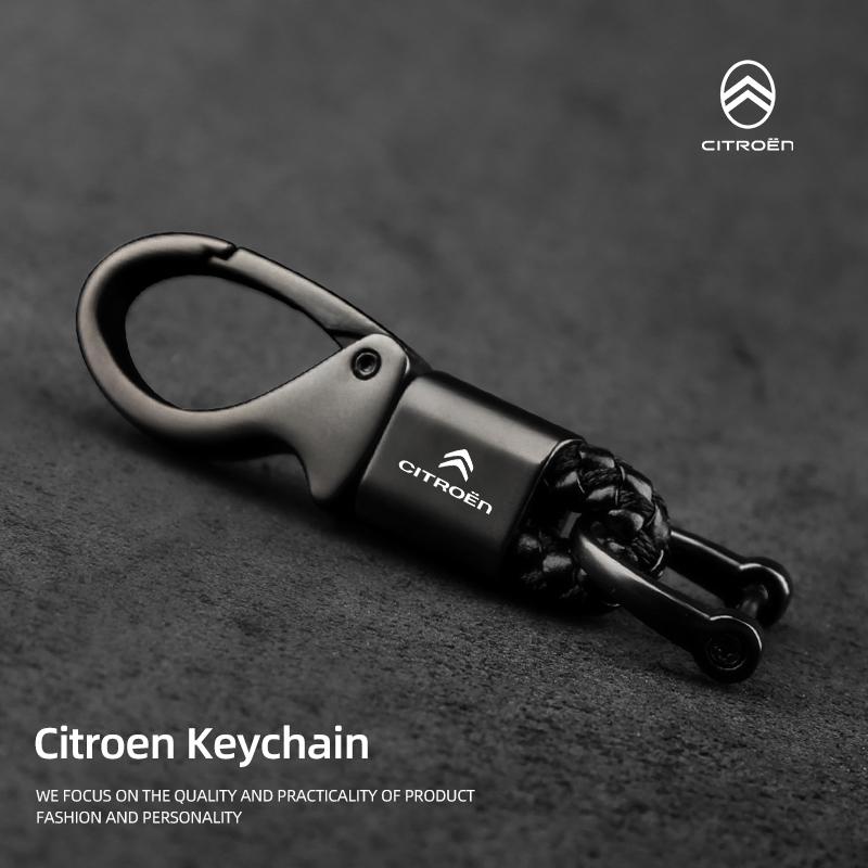 Кольцо для ключей из цинкового сплава Брелок с эмблемой автомобиля Для Citroen C4 C3 C5 AIRCROSS C5X e-C4 X e-C3 C-Crosser C-Elysee C4 Cactus C1 Berlingo