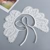False Collar Dickey Collar Embroidery Collar Venise Lace Up Neckline Easy To Wear Detachable Collar Women
