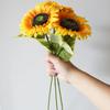 11 шт. Букет Искусственных Подсолнухов Цветы Декорация для Сада Дома Уличного Декора Свадьбы Выпускного Вечеринки Цветок