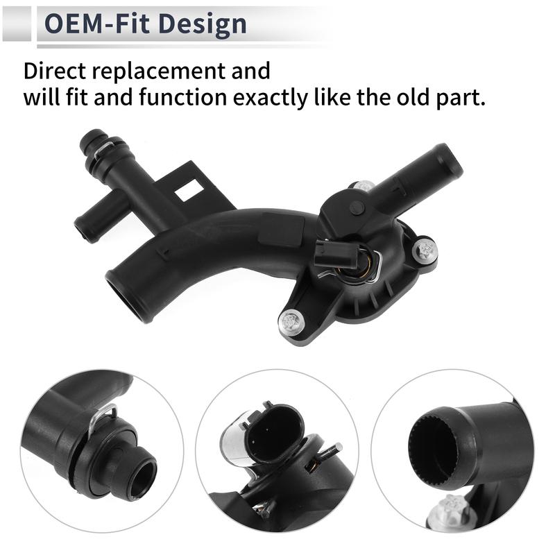 X Autohaux Engine Coolant Thermostat Housing Assembly for Buick Encore 13-21 for Chevrolet