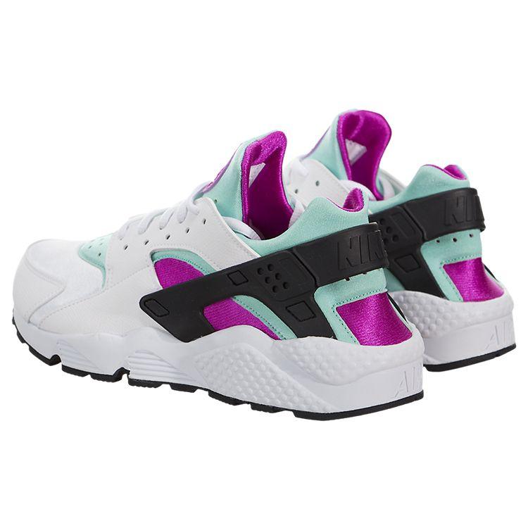 Nike Huarache Run Women Sneakers White Artisan-Teal-Fuchsia-Glow-Fuchsia-Flash 634835-104